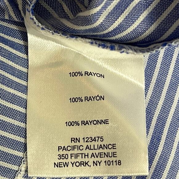 Jones New York Signature Striped Button-Up Shirt/US2X - Picture 6 of 7